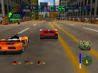 Carmageddon 64 (USA) In game screenshot